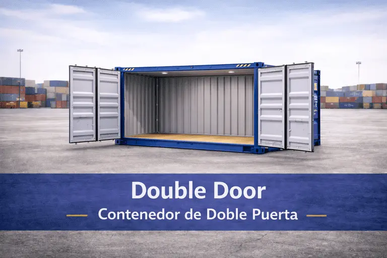 Contenedor Double Door de doble puerta